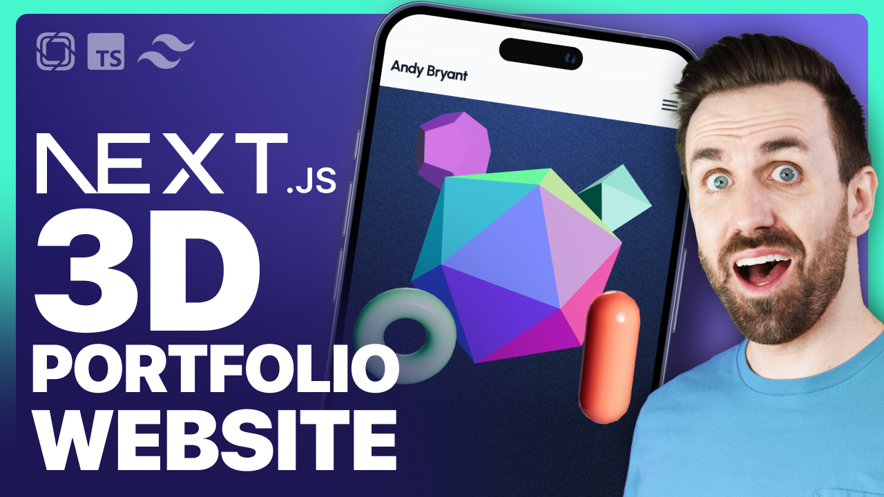 Create a Stunning 3D Animated Portfolio Website with Next.js, Three.js ...